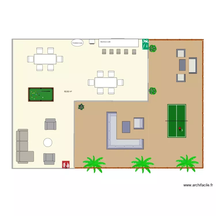 Module 4 AP. Plan de 1 Pièce et 83 m²