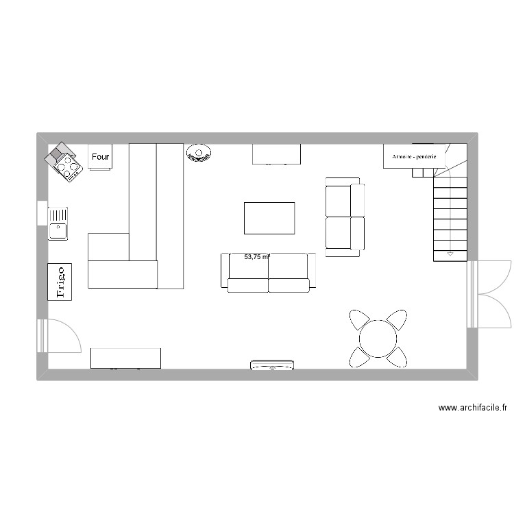 Ribaute rdc. Plan de 0 pièce et 0 m2