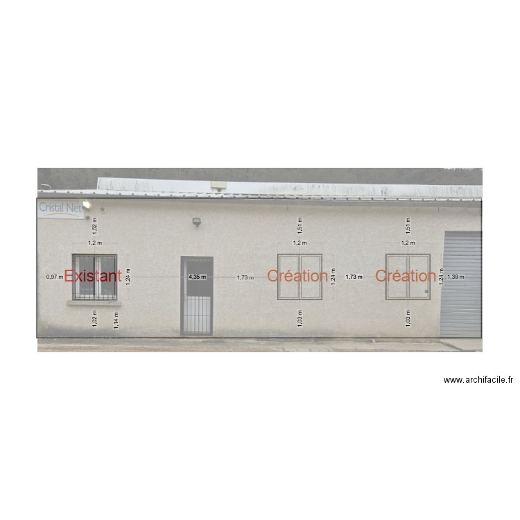Saint Bauzille création ouverture. Plan de 0 pièce et 0 m2