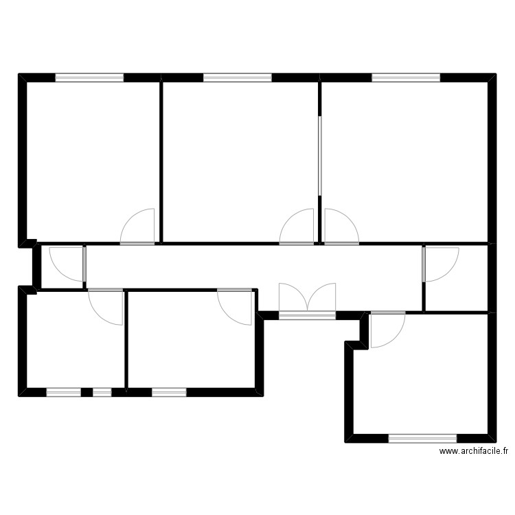 Abensour. Plan de 9 pièces et 267 m2