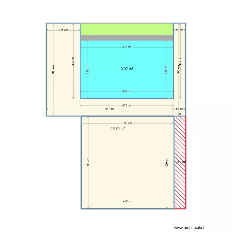 Chatelier2. Plan de 5 Pièces et 41 m² Chatelier2. Plan de 5 Pièces et 41 m²
