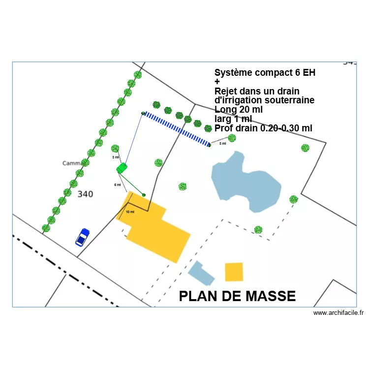 Cornette. Plan de 