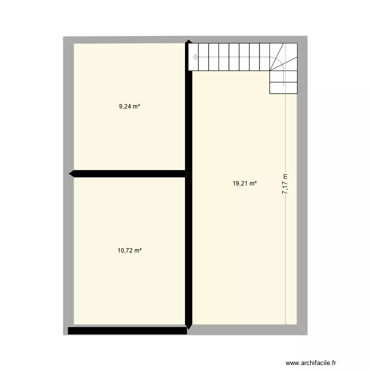 Bretagne 1. Plan de 3  et 39 m²