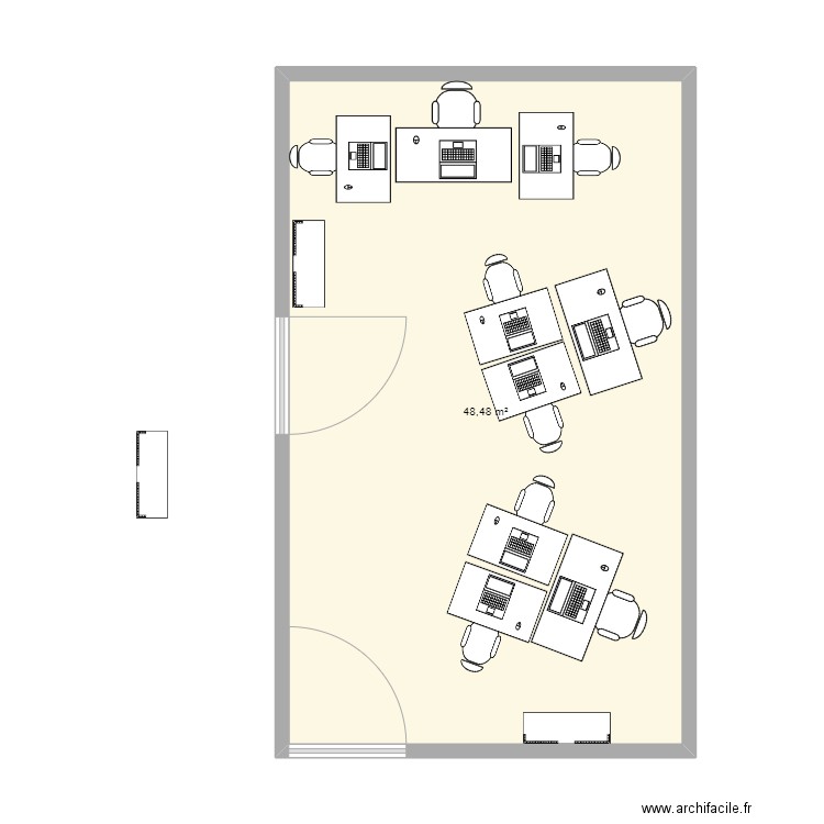 Bureau Finances. Plan de 0 pièce et 0 m2