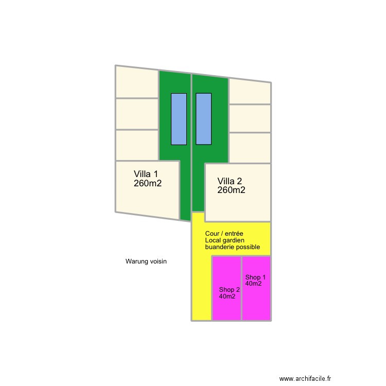 Bingin 7 ares. Plan de 0 pièce et 0 m2