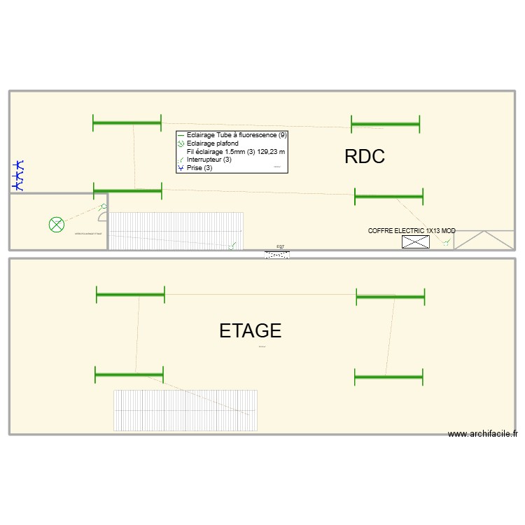 HANGAR TAVARARO. Plan de 3 pièces et 1854 m2