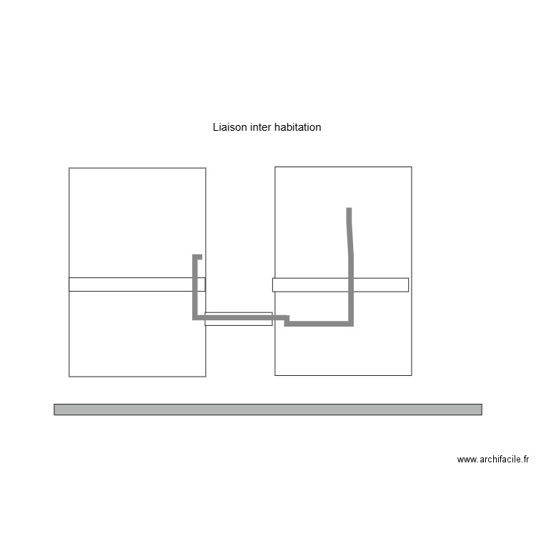Gaine électrique inter habitation. Plan de 0 pièce et 0 m2