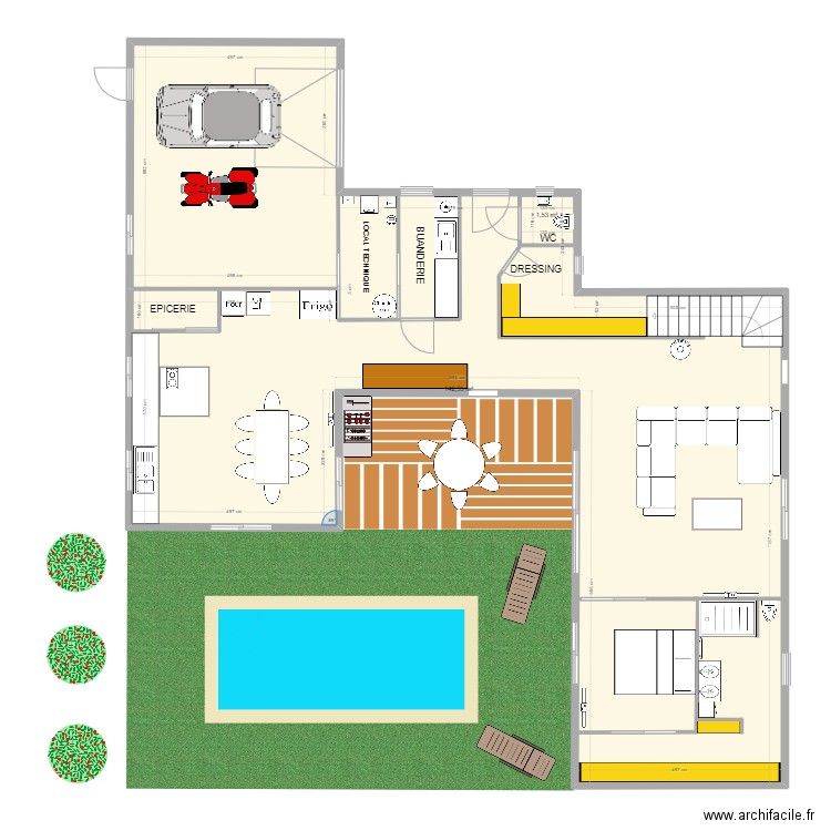 QUIBOU-Interieur. Plan de 0 pièce et 0 m2