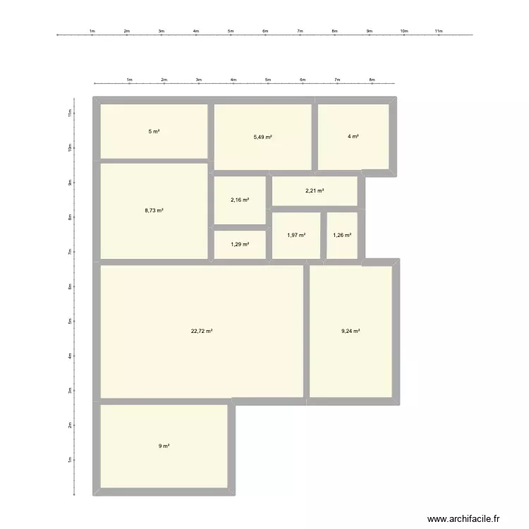 Plan 78m2 Logos V3 sans couloir. Plan de 12 Pièces et 73 m² Plan 78m2 Logos V3 sans couloir. Plan de 12 Pièces et 73 m²