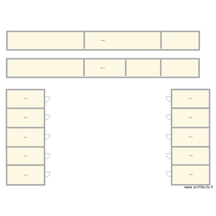 Compound. Plan de 12 pièces et 331 m2