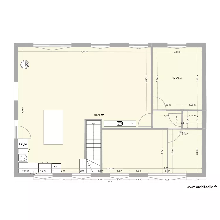 kairon 2. Plan de 2 pièces et 90 m² kairon 2. Plan de 2 pièces et 90 m²