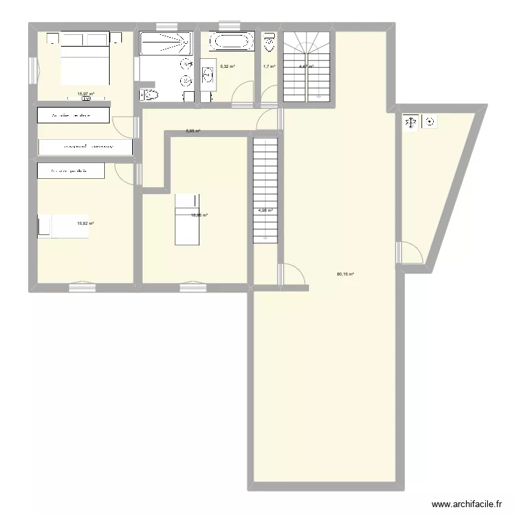 plan maison transhuamance. Plan de 