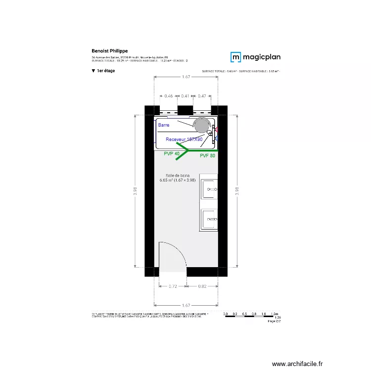 Plan P.Benoist. Plan de 