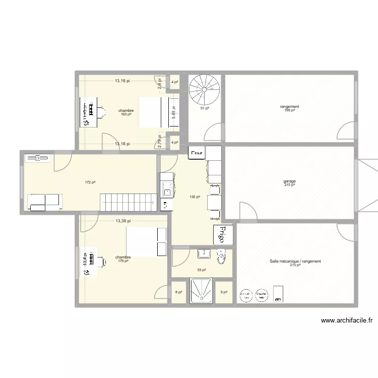 CSC sOUS-SOL ooption 1. Plan de 