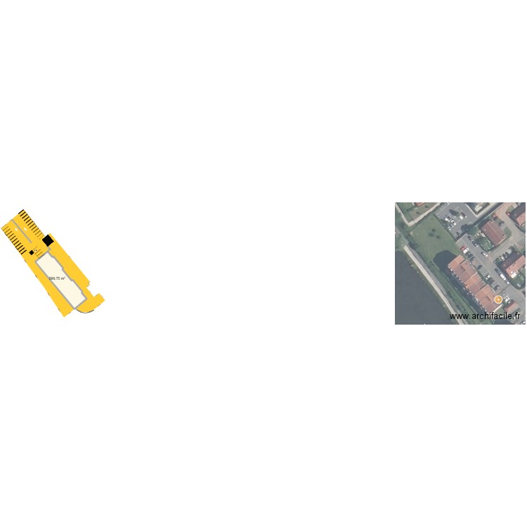 PARKING WAMBRECHIES. Plan de 1 pièce et 599 m2