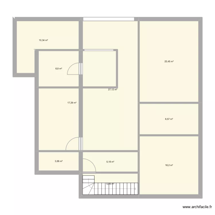 Montayral. Plan de 2 et 128 m² Montayral. Plan de 2 et 128 m²