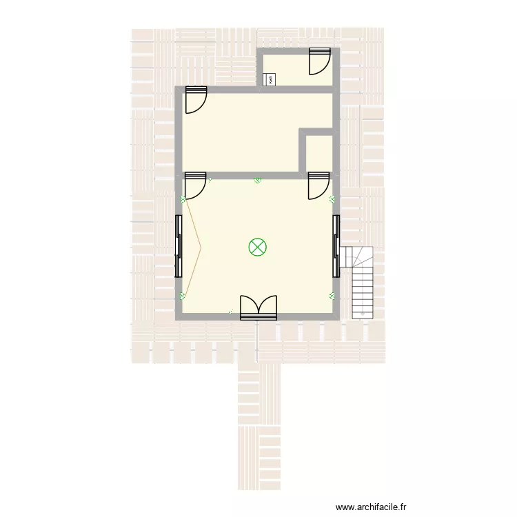 Plan &eacute;lectricit&eacute;. Plan de 7  et 105 m²