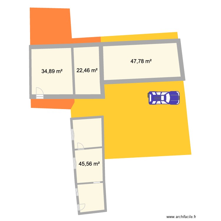 nosmaisons. Plan de 4 pièces et 152 m2