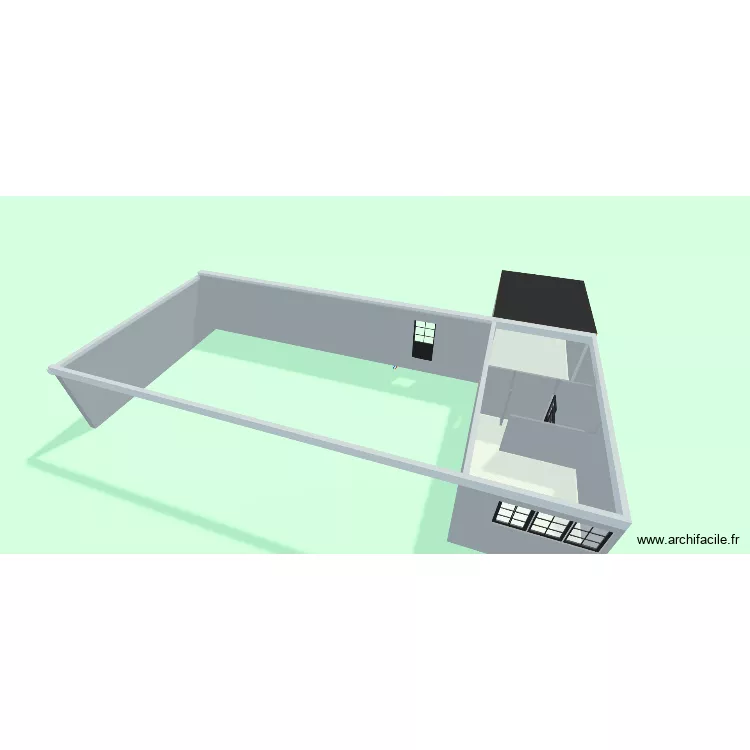 ArchiFacile PROexe extension de maison. Plan de 