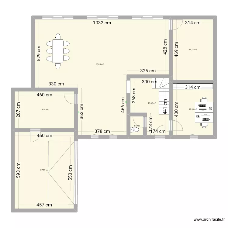 Maison Neuvillers xo. Plan de 