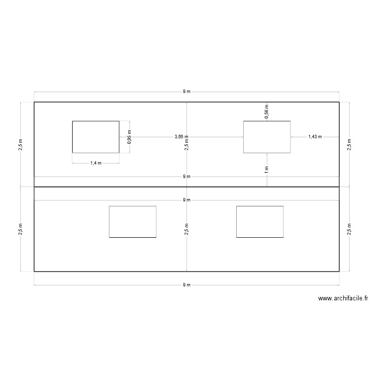 facade devant. Plan de 0 pièce et 0 m2