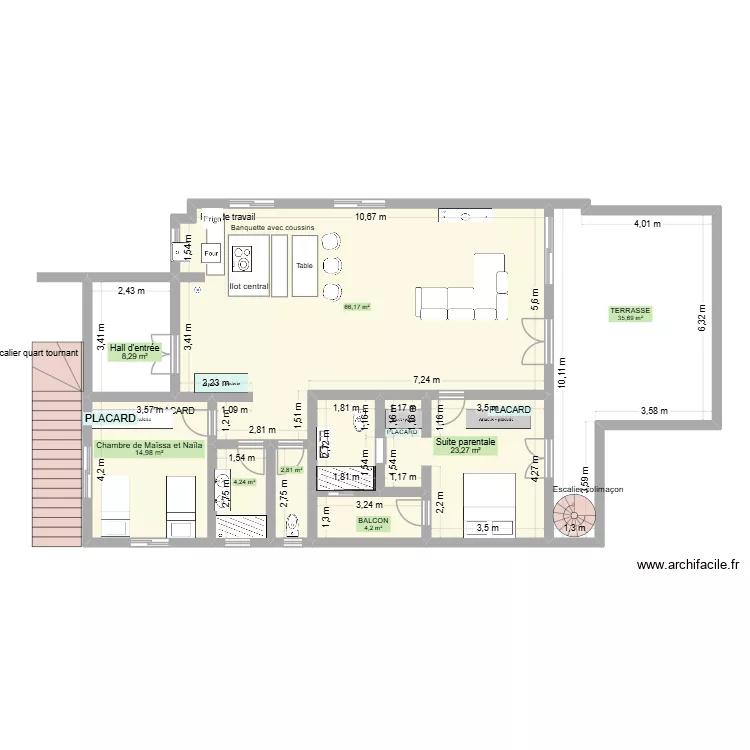 Maison en Tunisie. Plan de 8 et 160 m² Maison en Tunisie. Plan de 8 et 160 m²