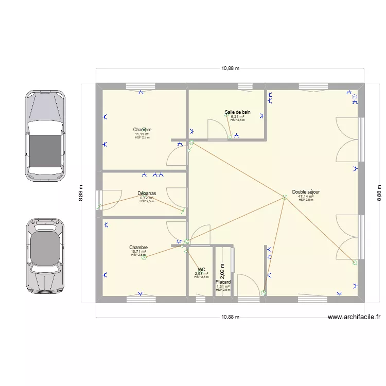 projet logis sch&eacute;ma &eacute;lectrique. Plan de 