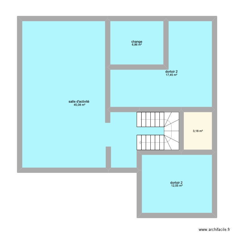 plan Albane. Plan de 5 pièces et 85 m2