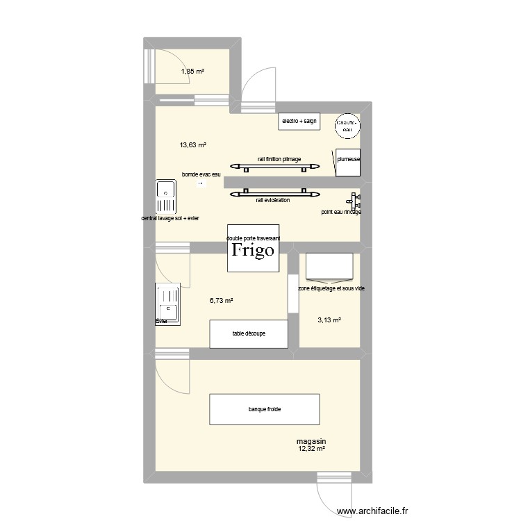 labo. Plan de 0 pièce et 0 m2