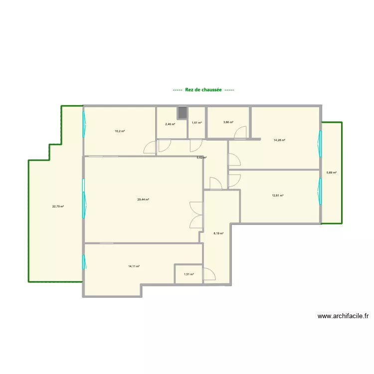 Appart Chesnay (original). Plan de 
