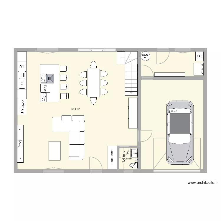 Projet. Plan de 3 et 86 m² Projet. Plan de 3 et 86 m²