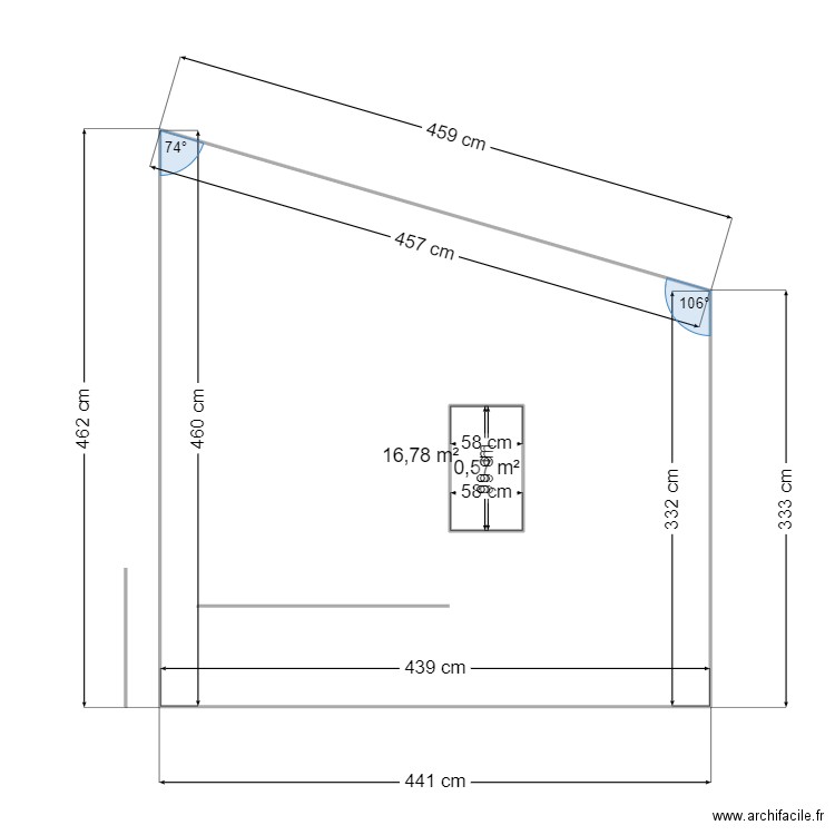 plan masse coté. Plan de 0 pièce et 0 m2