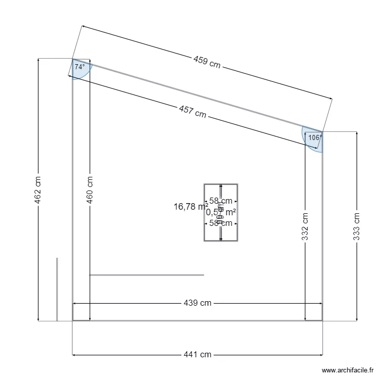 plan masse cot&eacute;. Plan de 