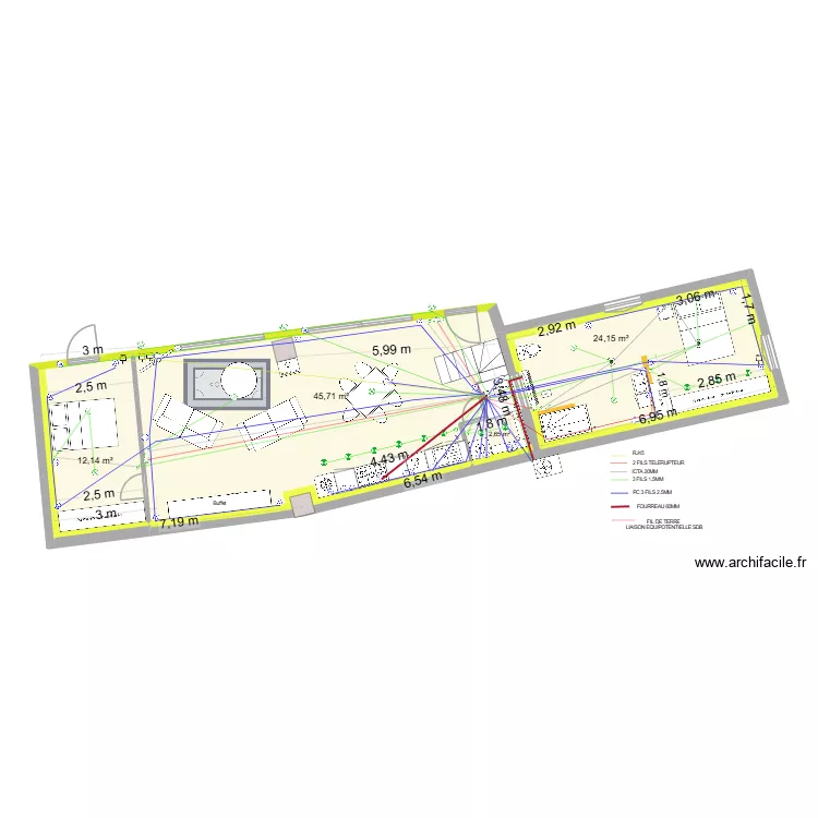 LA GALIE. Plan de 15 pièces et 330 m² LA GALIE. Plan de 15 pièces et 330 m²