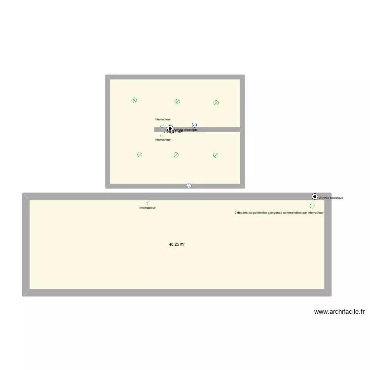 Plan elec. Plan de 2  et 61 m²