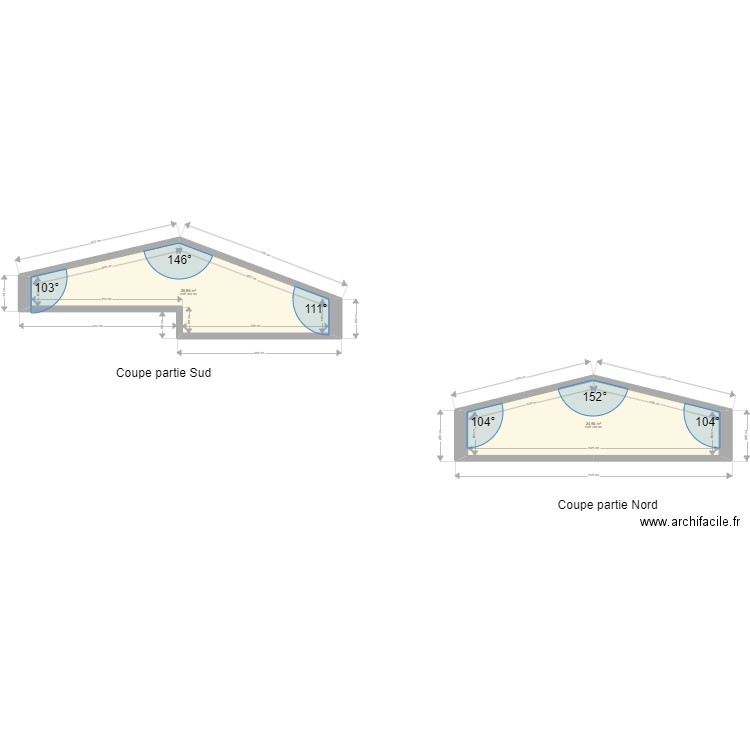 ML23052802 DRAPIER. Plan de 2 pièces et 52 m2