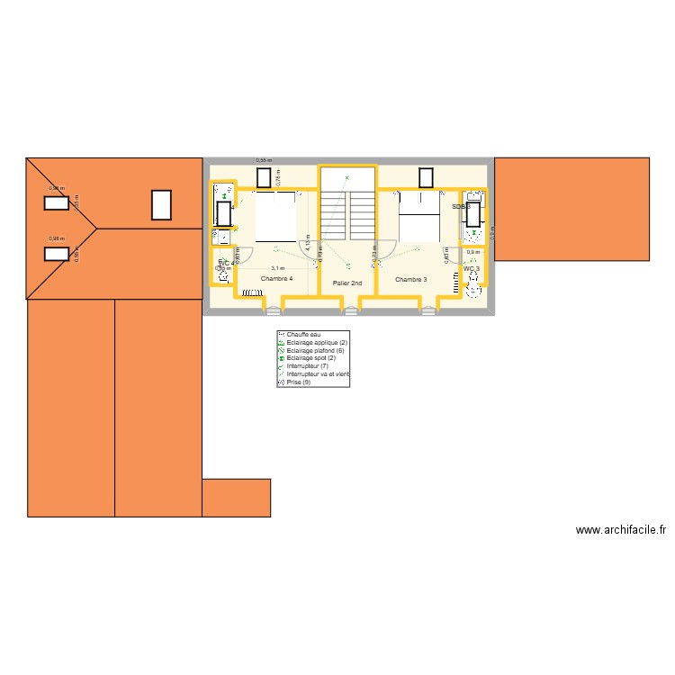 GERM 2ND V2. Plan de 8 pièces et 56 m2