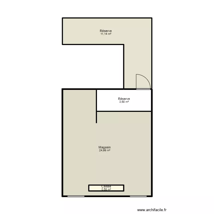 Le plan du magasin . Plan de 