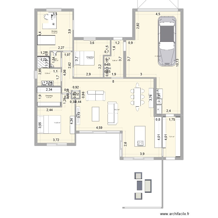 Essai Murielle Jarry 3. Plan de 11 pièces et 162 m2