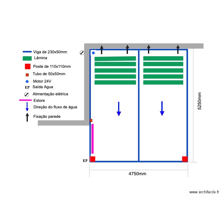 BENTO V2. Plan de 2 pièces et 30 m2