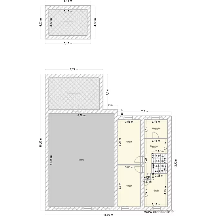 26 ECV 5659. Plan de 18 et 458 m² 26 ECV 5659. Plan de 18 et 458 m²