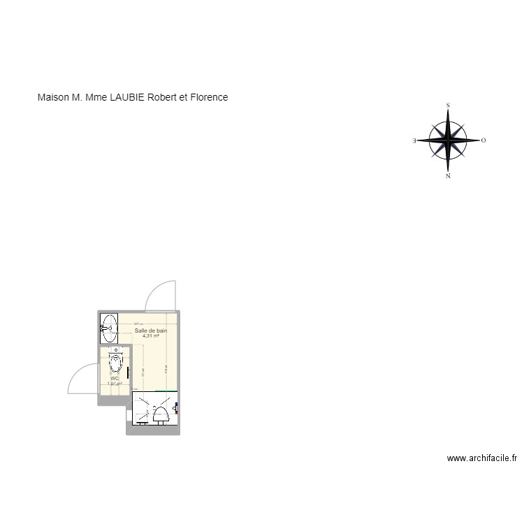 laubie. Plan de 0 pièce et 0 m2