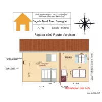Fa&ccedil;ade nord avec Enseigne lettres