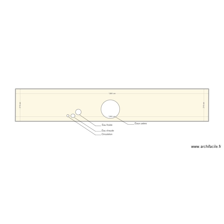 Courette cuisines Gilbert 12 / 5ème Gauche et droite . Plan de 1 pièce et 27 m2