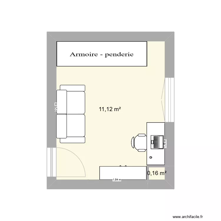 bureau . Plan de bureau . Plan de