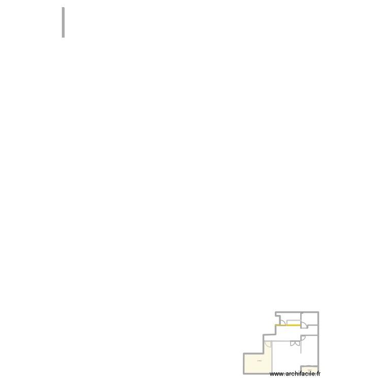 Sannois. Plan de 2 pièces et 14 m2