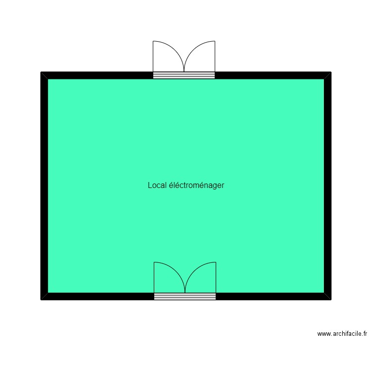 Déchèterie Danjoutin bis. Plan de 1 pièce et 30 m2
