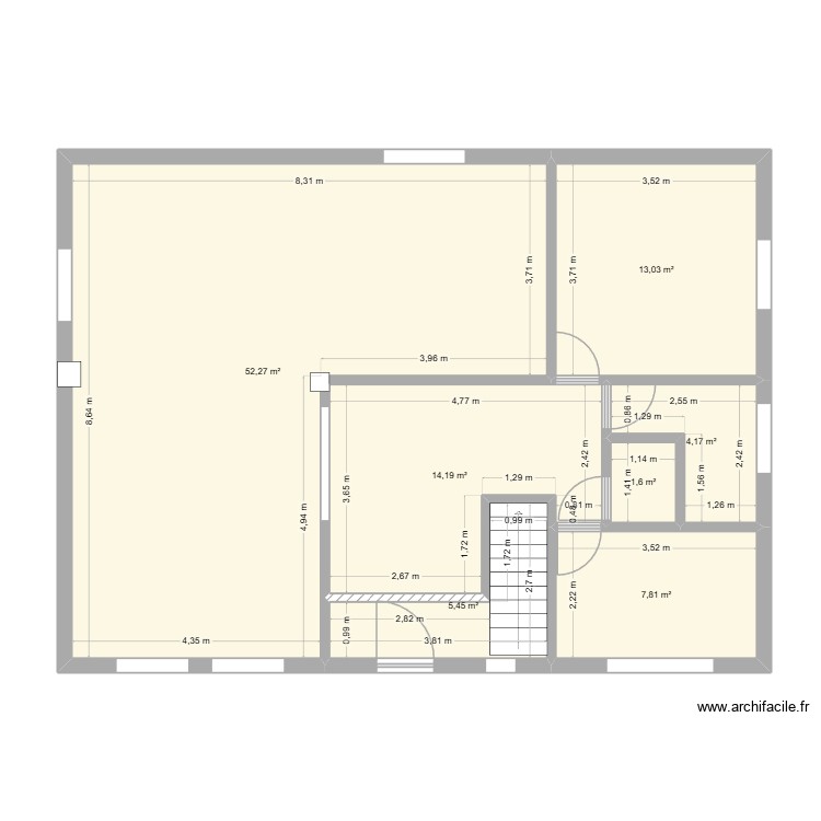 Maison bleu RDC def. Plan de 0 pièce et 0 m2 Maison bleu RDC def. Plan de 0 pièce et 0 m2