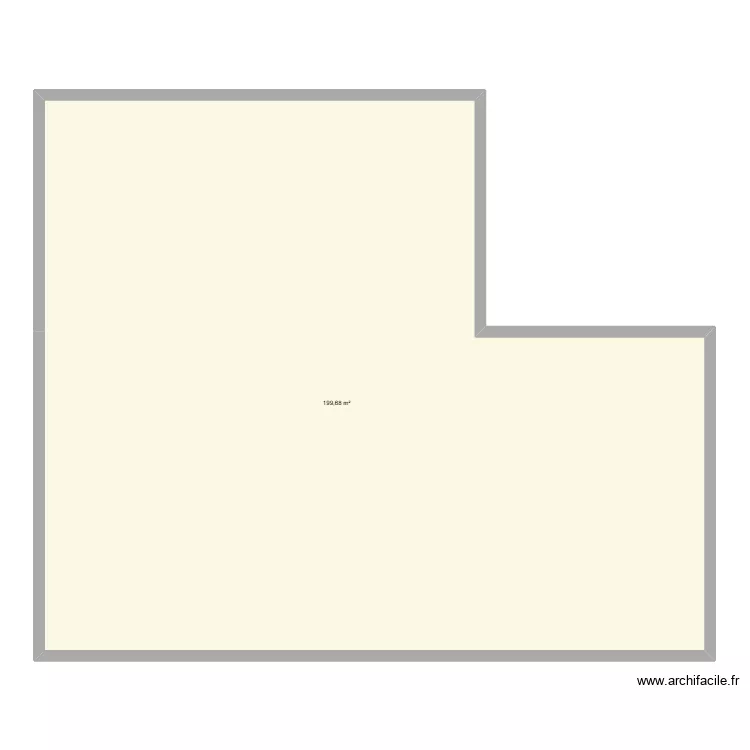 Caf&eacute;t&eacute;ria. Plan de 1  et 200 m²