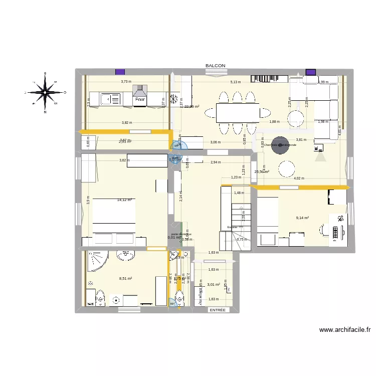 Marco future apart. II. Plan de 10  et 88 m²